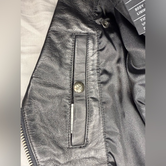 Harley-Davidson Women's Genuine Leather Sleeveless Biker Vest - Size M - Picture 11 of 13